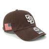 Brand Cap Clean Up Mlb Sd Brown Free '47 47A-CLP-B-HTRGW21GWS-BW
