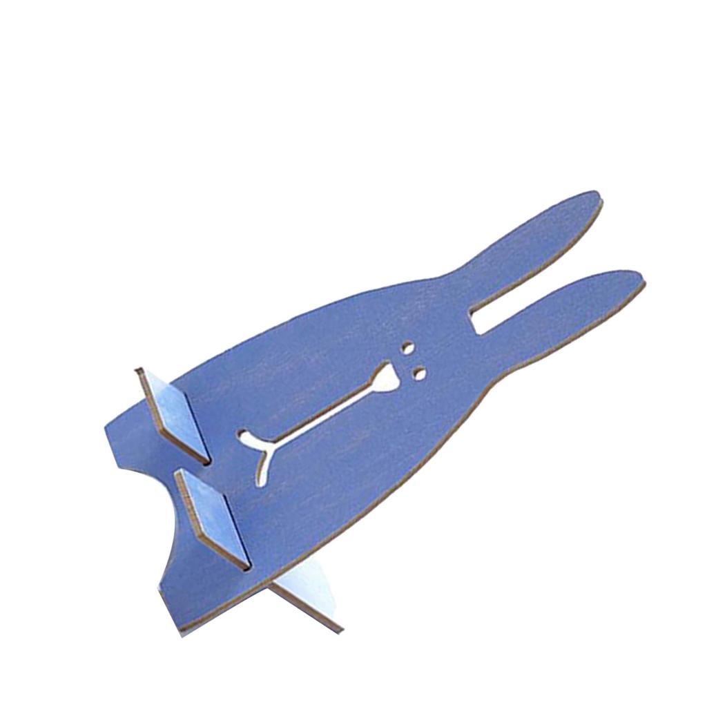 Originaler DIY Handyhalter aus Holz, Lieblicher Hase (blau)