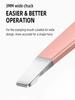 4 Sets of Pink Tweezers for Daily Cleaning of Eyebrows, Eyelashes and Whiskers