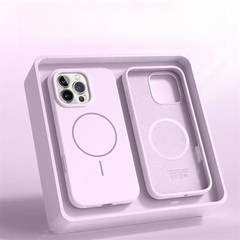 Magnetic Phone Case for IPhone 15 14 16 Plus 11 12 13 16 Pro Max Silicone Lanyard Magsafe Strap Protector Soft Cover