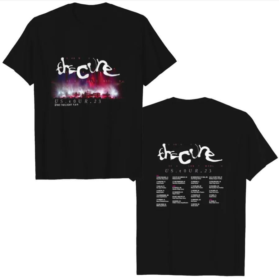 The Cure 2023 North American Tour T-Shirt – Men's Heavyweight Gothic Rock Tee