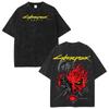 Cyberpunk 2077 SAMURAI Night City Vintage Grafické Tričko
