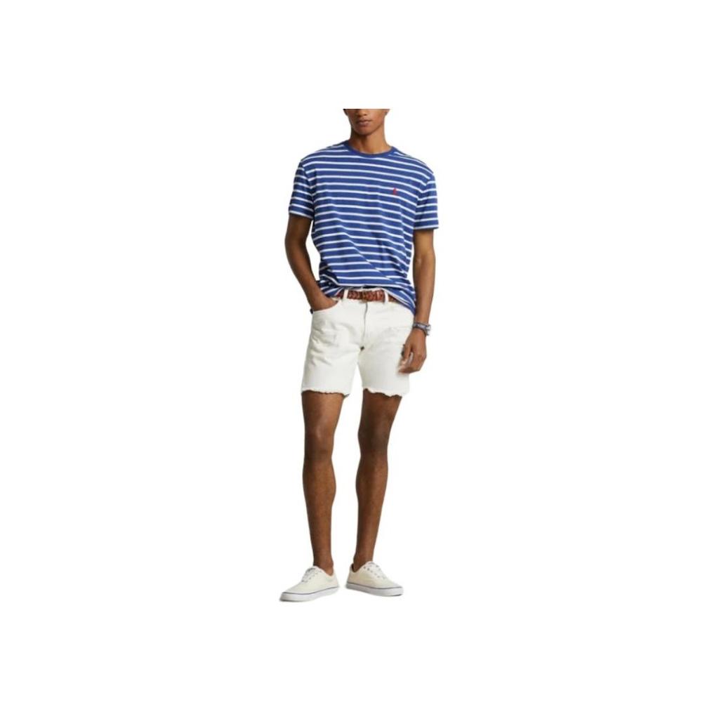 Polo Ralph Lauren Striped Crew Neck Short Sleeve T-Shirt Men Tops Blue 710934662-001