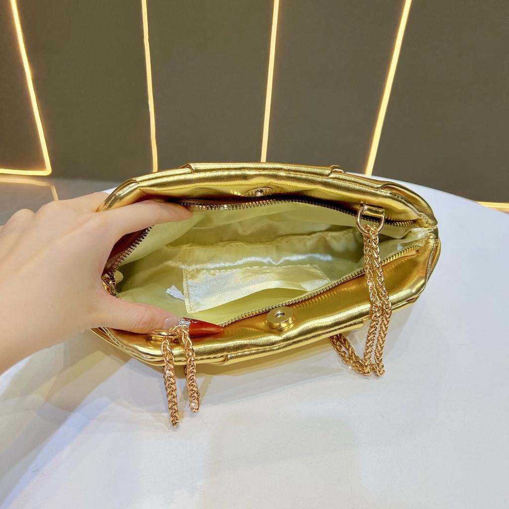 Ketten-Tasche, Clutch-Tasche, Umhängetasche, Einzel-Schulter-Achseltasche, Handtasche, Abendtasche