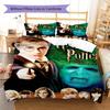 Set Copripiumino Trapuntato con Fantasia Salvatore Potter Federa Decorazione per la Casa Regalo (1 * copripiumino + 2 * federa, senza nucleo)