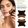 Ergonomic Shape Contour Massage Brush Soft Bristles Face Care Brush  Jawline Care