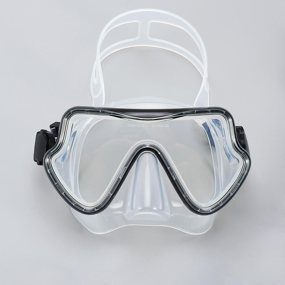 Cross-Border Anti-Fog Diving Goggles: Large Frame, Full Dry Silicone Snorkeling Mask for Adults