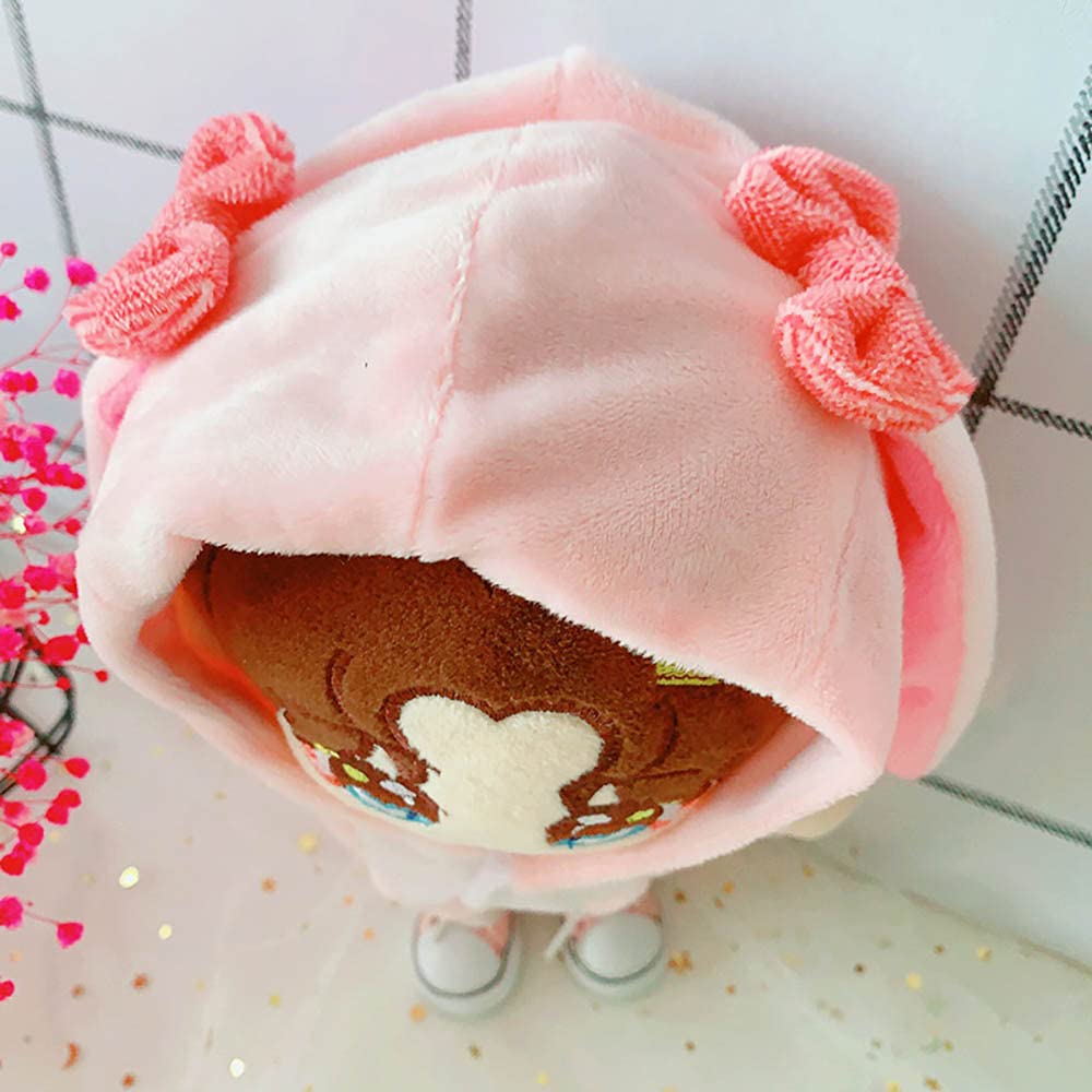 niannyyhouse 20cm doll clothes, stuffed animal coveralls + shoes, 2-piece set, rabbit clothes, cotton doll clothes, pajamas, doll baby clothes (20cm,
