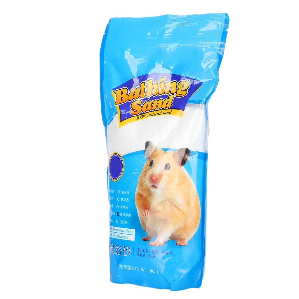 1kg Hamster Bathing Sand Small Pet Shower Cleaning Deodorizing Tool Pet Supplies