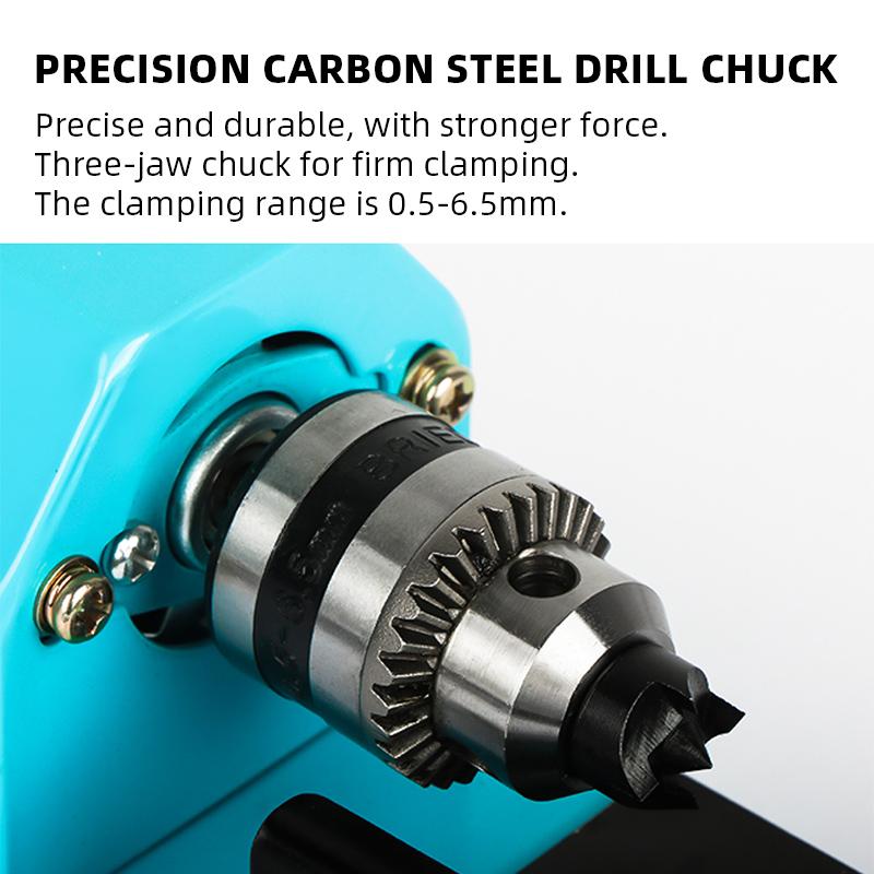 150W Mini Lathe Beads Machine Miniature Buddha Pearl Lathe DIY Woodworking Buddha Pearl Lathe Machine Drill Rotary Tool 12V/24V