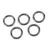5 Pack Zinc Alloy Round    Snap Hooks, Hook Key Chain Clips, Secure Locking Buckle for Key   Tool Attachment