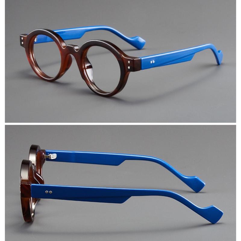 Men'S New Fashion Retro Round-Frame Reading Glasses Unisex New Classic Hd Lenses Anti-Blue Light Presbyopia Glasses 0 To +4.0