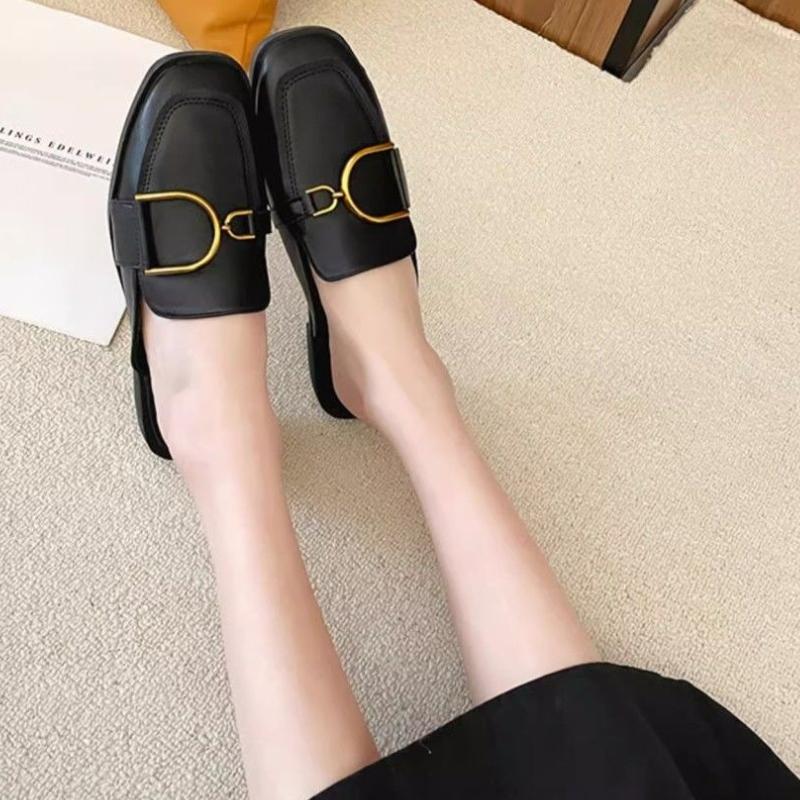 Woman Slippers Outside Low Heel Slides 2025 Trend Casual Sandals Summer Footwear Korea Style Unique 39 Vip Mules Shoes for Women