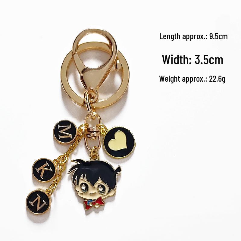 Conan Kid Anime Keychain Pendant - Handmade Cartoon Bag Accessory