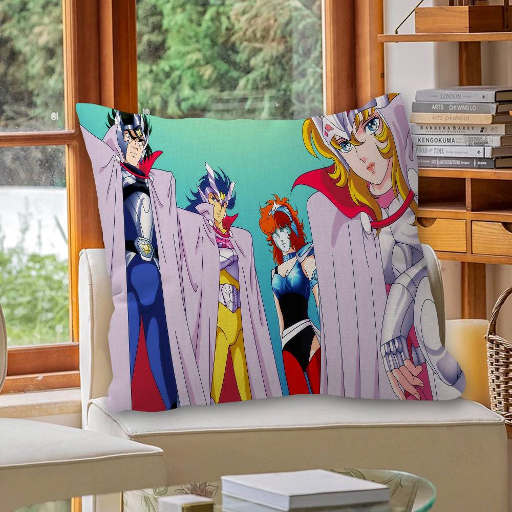Retro Anime Saint Seiya Cushion Cover Decorative Pillow Sofa Home Decor case pillow cases