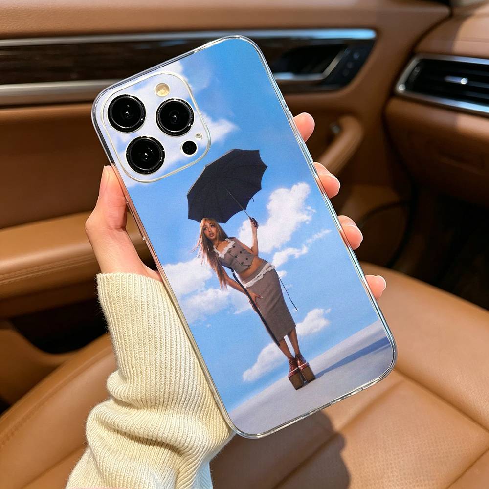 Street Mix PinkPantheress Phone Case For iPhone17,16,15,14,13,12,11 ,Pro Max, Plus Soft Silicone Transparent Cover