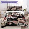 Scream Pattern Bedding uilt Set uilt Cover Pillowcase Home Decoration Birthday Gift (1 * duvet cover + 2 * pillowcase without core)