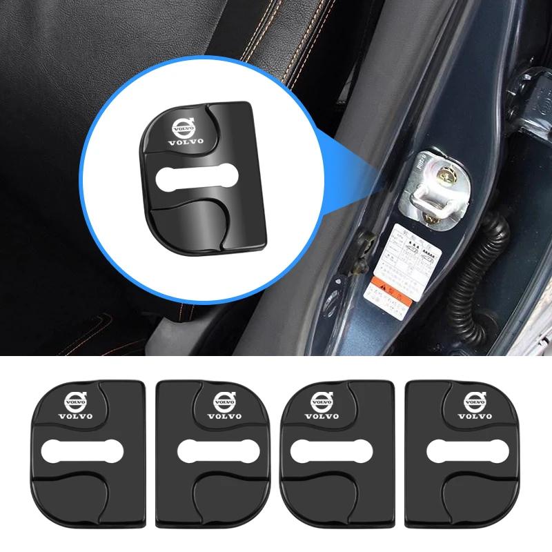 Zinc Alloy Car Door Lock Buckle Cover Protective Covers For Volvo XC90 V90 V60 XC60 V40 S80 S60 S90 C40 XC40 V70 XC70 C30 C70