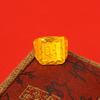 Fu Character Domineering Men's Ring Open Square Ring Wealth Plated Men's Ring