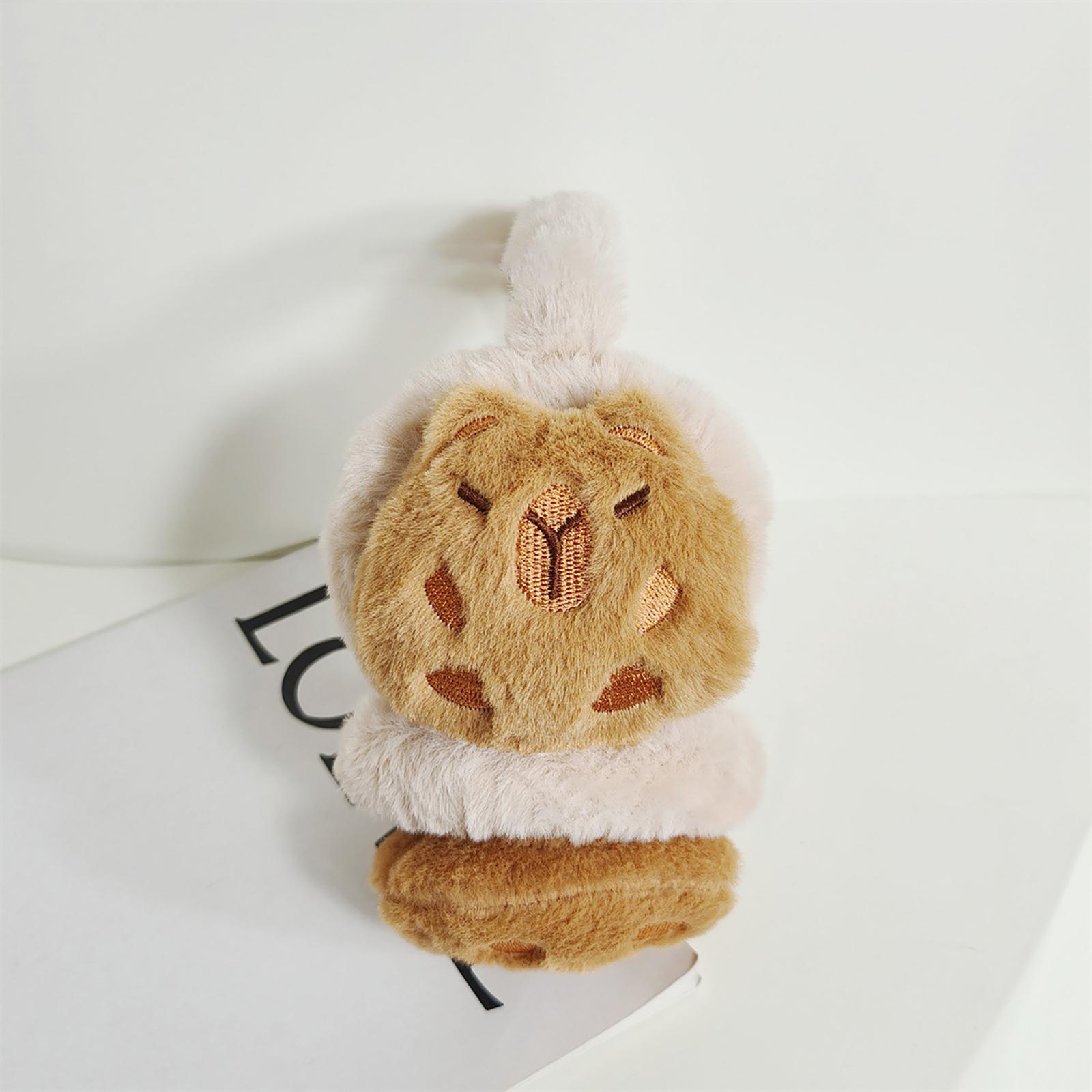 

Милые зимние теплые наушники-капибала, теплые уши, плюшевые наушники для женщин, игривые наушники для девочек, защита от холода, теплые