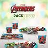 Service de table pour enfants - DISNEY - Avengers - 8 personnes - Multicolore - Plastique et papier