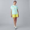 Golf Wear Dry Aero Flow Border Short Sleeve Mock Neck Shirt High 52MAD202 Ladies Mint L [Mizuno] [Women's] Breathability, Sweat-Wicking, Quick-Drying