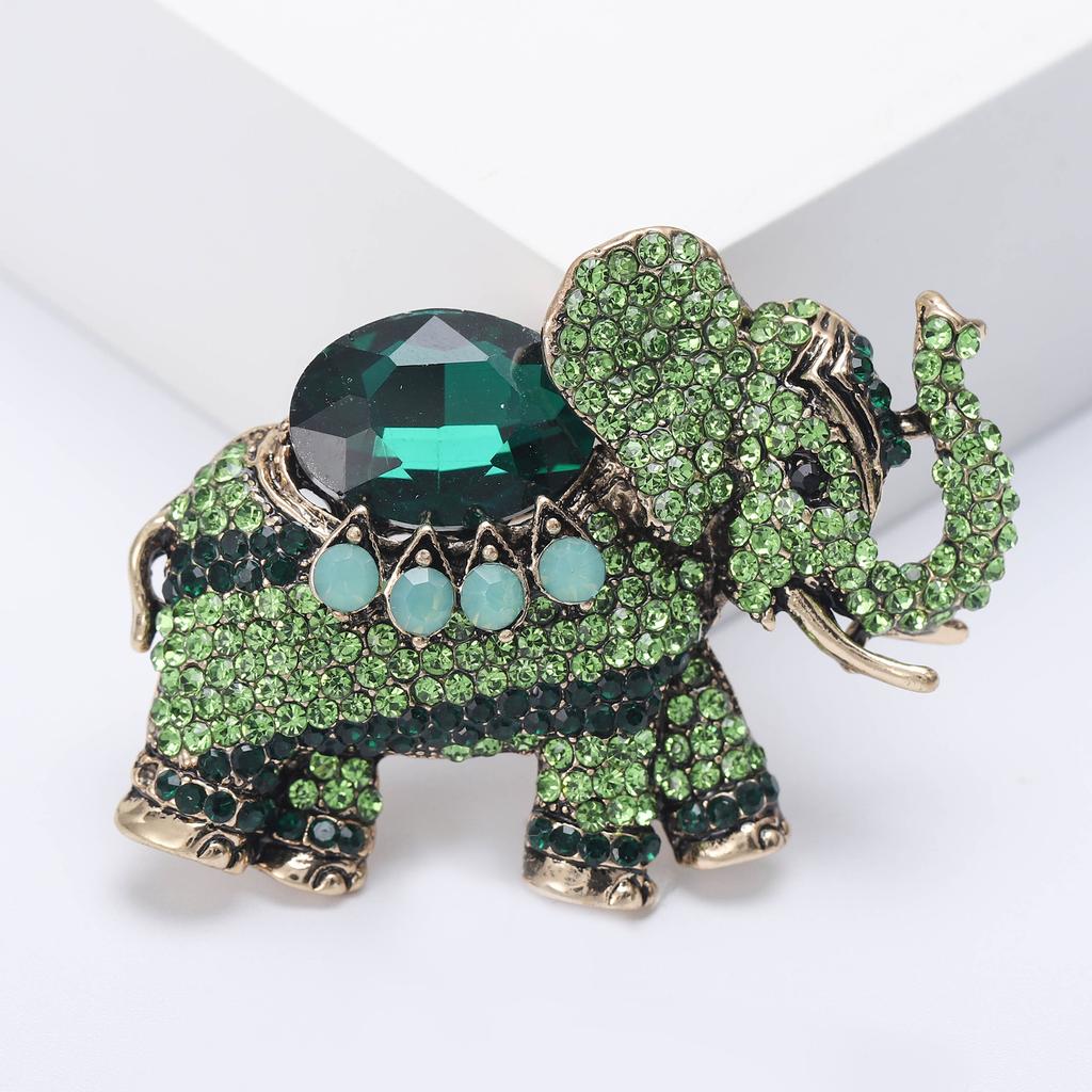 Delicate Elephant Brooch for Men Women Cute Animal Rhinestone Brooches Pins Jewelry Accessories Party Gifts
