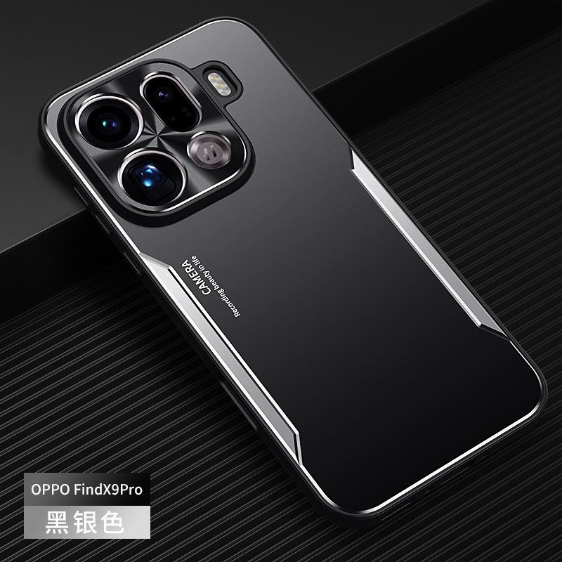 Applicable to OPPO FindX9Pro metal blade mobile phone case FindX8Ultra matte FindX8 protective case