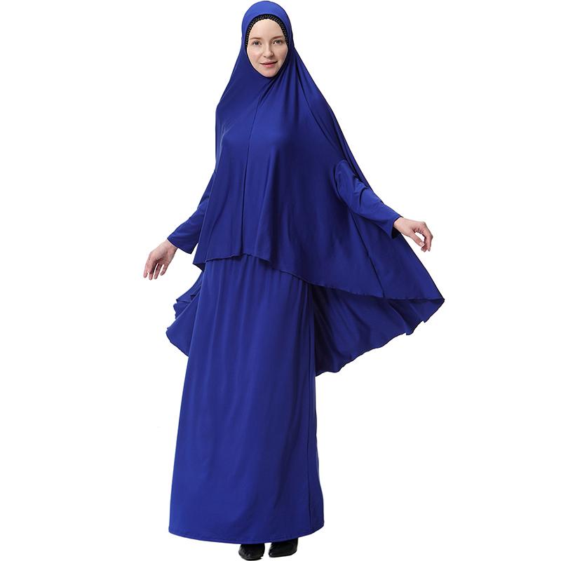 chinese dress ladies Indonesia Batik Pattern Off Shoulder Maxi Dress Blue Version LT01 main image 1