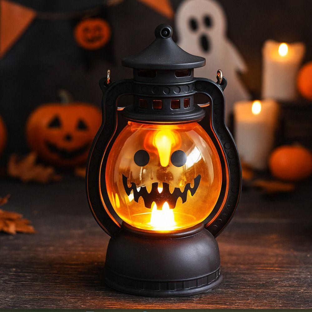Durable LED Night Light Creative Halloween Ornament Halloween Pumpkin Lantern  Home Decor