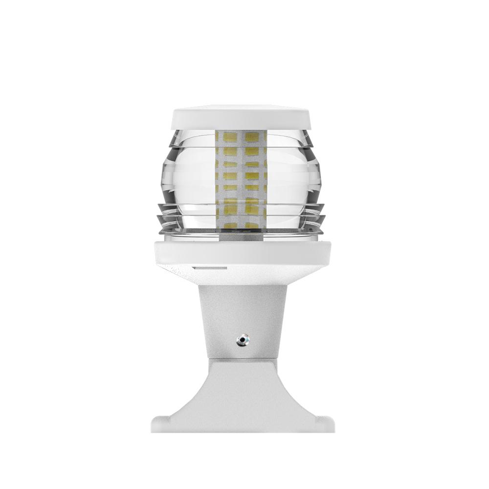Marine Navigation Light Stern light Anchor Lamp LED All-Round White Fixed Mount Base for Boats Accessories Straight Light Head