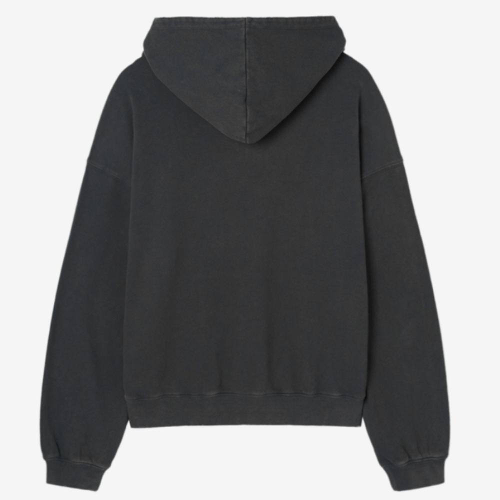 GUESS Star Hoodie Charcoal Grey Hyunjin Stray Kids Vintage Wash Unisex