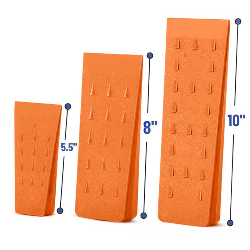 

3 Pcs Tree Felling Wedges Plastic Chainsaw Wedges Wear Resistant Tree Cutting Wedges Logging Supplies Garden Tool помаранчевий