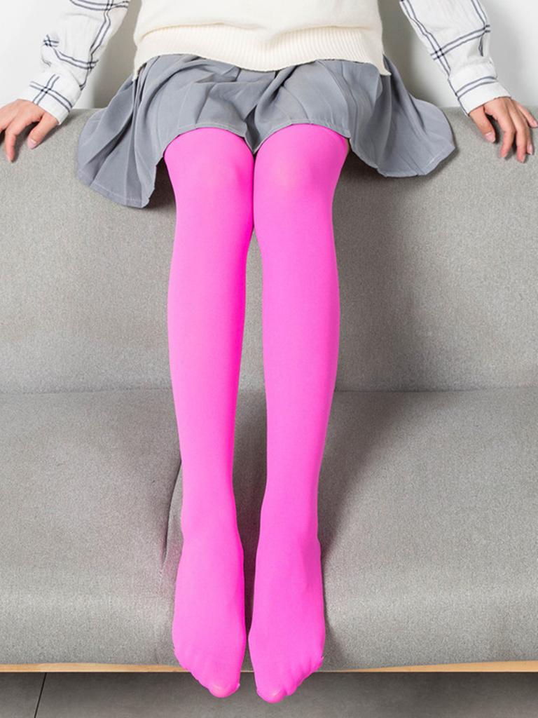 80D Candy Colors Women High Elasticity Tights Multicolour Velvet Sexy Seamless Pantyhose Spring Autumn Long Lady Girls Stockings