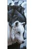 Wolf Pack Blanket with Moon and Forest Design Blue Eyes Wolf Art Soft Fleece Throw Perfect for Nature Lover Home Decor