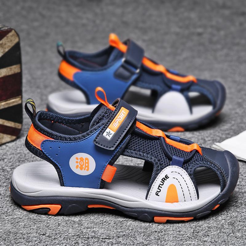 Kids Sandals Breathable Boys Non Slip Beach Sandals Outdoor Summer Children's Girl Closed Toe Sandals
