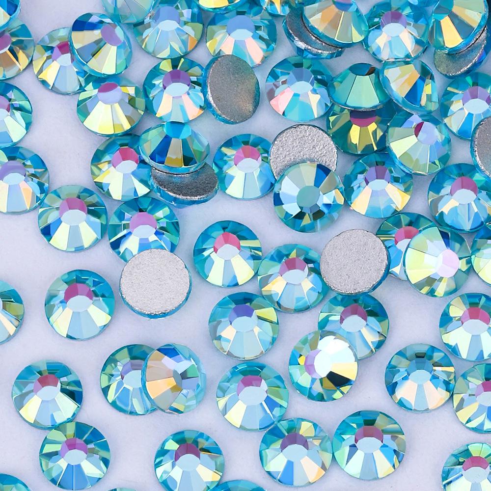 Silberner Boden Phnom Penh AB Serie Flacher Boden Diamant Guomao 5A Strass Pujiang Glas Kristall Diamant Nagel Diamant DIY Schmuck Diamant