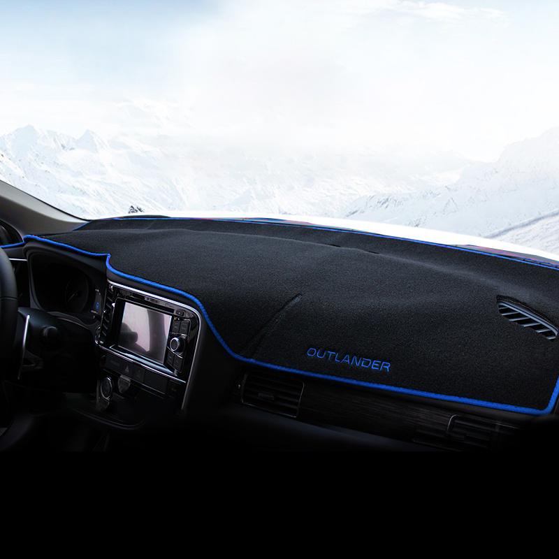 Prístrojová doska auta Vyhnite sa svetelnej podložke Prístrojová plošina Kryt stola Koberce pre Mitsubishi Outlander 3 2013-2018 2019 2020 2021