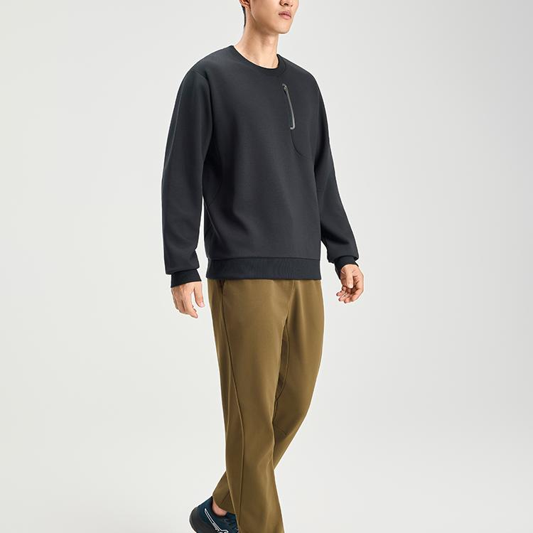 Asics FW25 Breathable Sports Pullover Long Sleeve Sweatshirt Men sweatshirt 2031F366-001