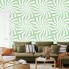 Hippie wallpaper background white and mint for living room and bedroom 50x1000