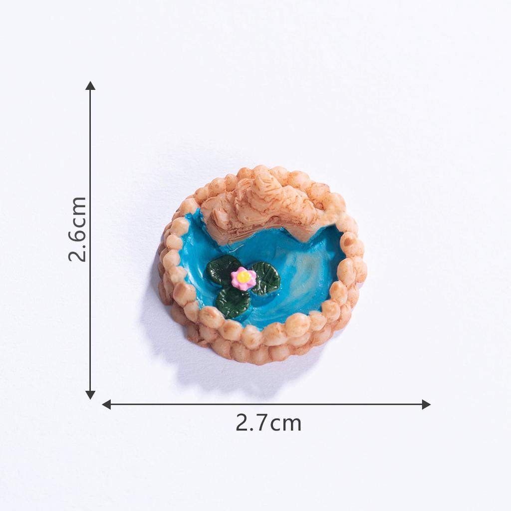 Creative Simulation Pool Figurine Ponds Model Resin Craft Moss Micro Gardening Landscape DIY Decorative Accessories