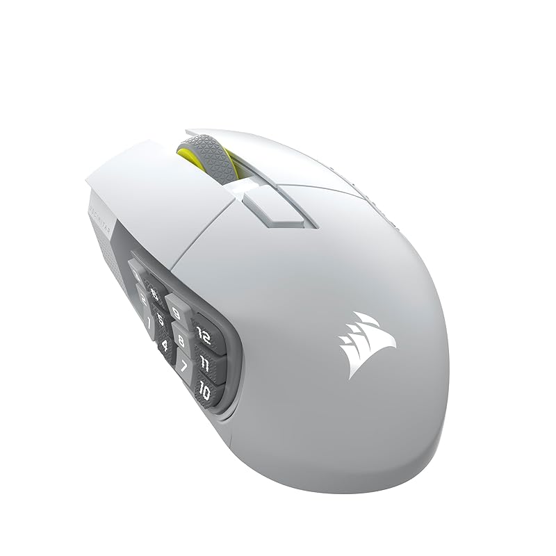 CORSAIR SCIMITAR ELITE WIRELESS SE Wireless Gaming Mouse with 16 Programmable Buttons, Ideal for MMOs, MARKSMAN S 33K Sensor, Elgato Virtual Stream