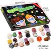 Crystal Advent Calendar 2025 24 Days Christmas Countdown Calendar with 24 Natural Gemstones Crystals Christmas Advent Calendar