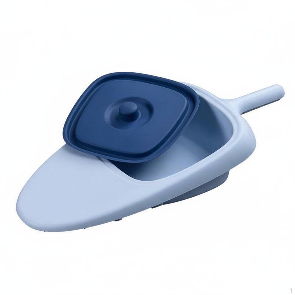 Nachttopf mit Deckel Leicht zu reinigen Bruchgriff Ergonomisches Design Tragbar Bettlägerige Toilette