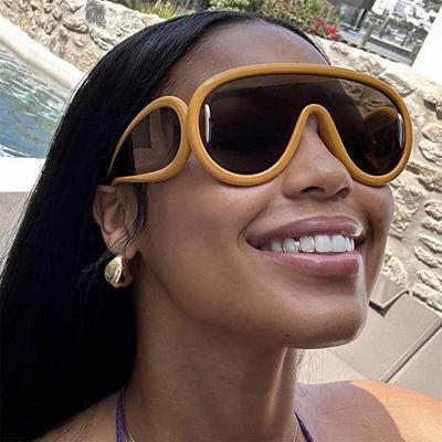 Lunettes de soleil futuristes à monture large 2023 – Style Hip-hop européen et américain