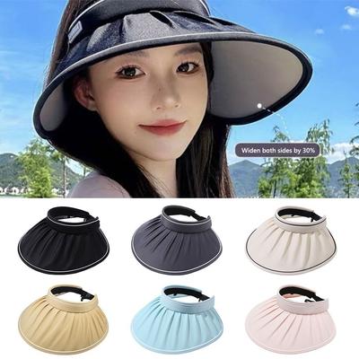 UPF 50+ Empty Top Sun Hat Foldable Sun Cap New Sunscreen Hat
