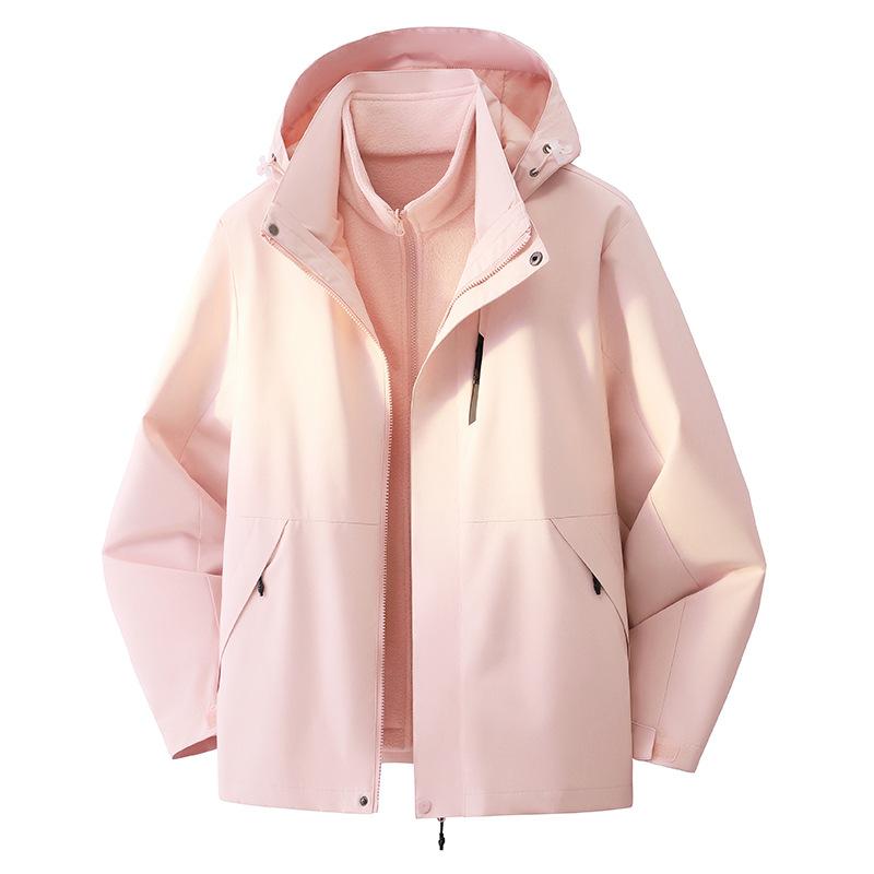 Windproof Waterproof Jacket Men's and Women's Three-proof Travel Mountaineering Suit