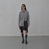 LCDC™ Tied Detail Layered Knit Skirt (Melange Grey)