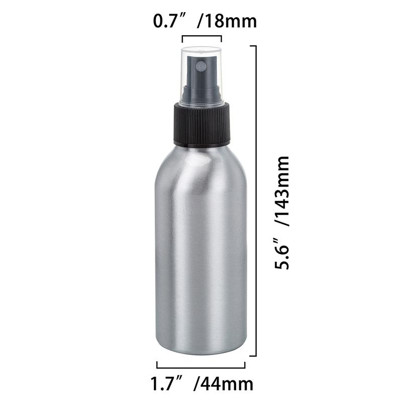 

Aluminum Spray Bottle Refillable Perfume Sprayer 40/50/100/120/150/250ml Portable Container Cosmetic Atomizer Bottles black/120ml