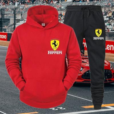 Sudadera con capucha Ferrari para hombre y mujer, temporada de primavera y otoño, sudaderas casuales personalizadas de moda, tops tipo jersey